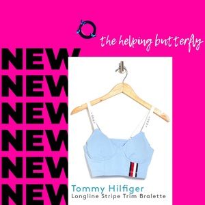 Tommy Hilfiger Longline Strip Trim Bralette